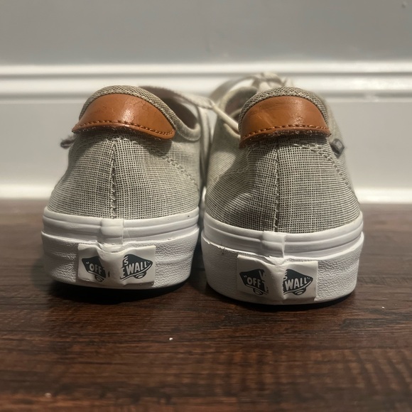 Vans Light Gray Canvas Sneakers with White Accents - Picture 6 of 7